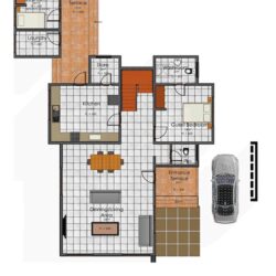 Naa Borley 4 bedroom house first floor plan