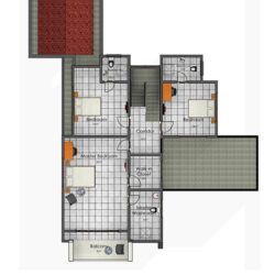 Naa Borley 4 bedroom house ground floor plan